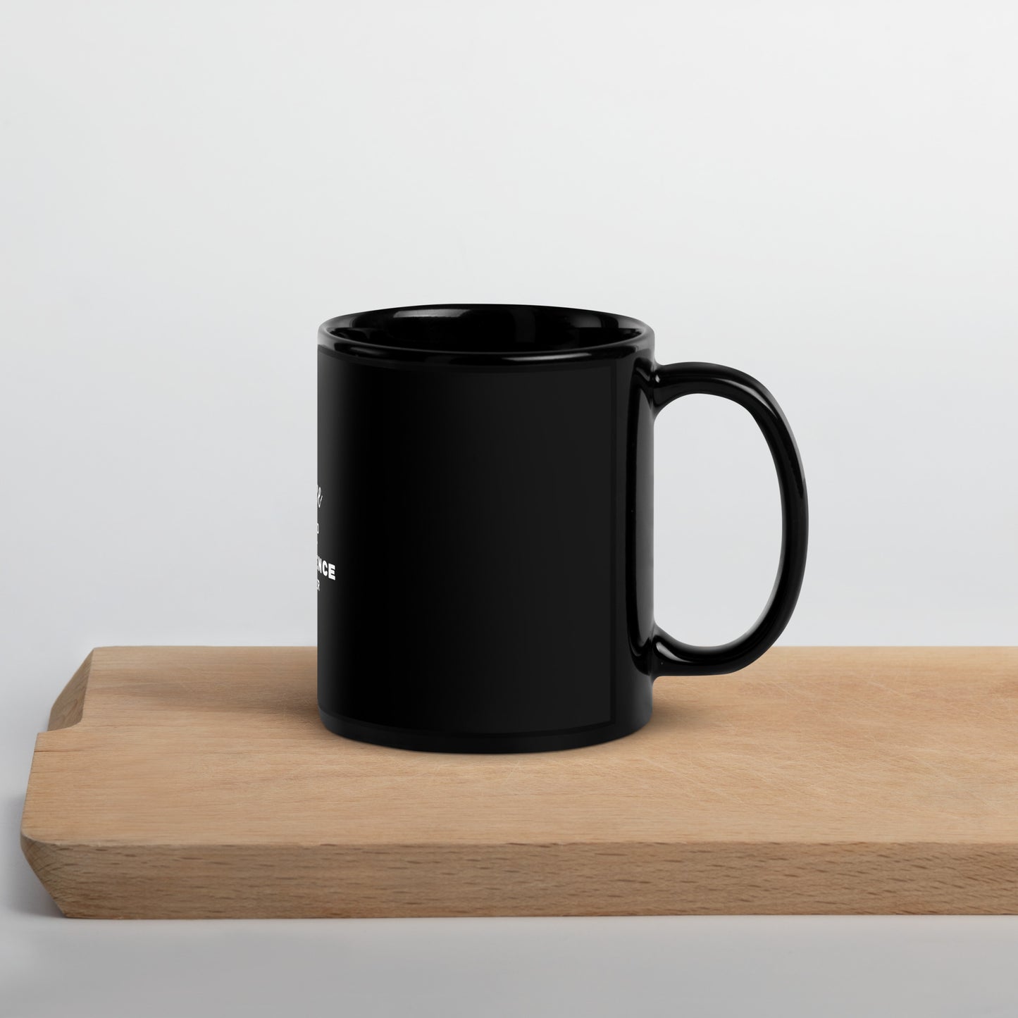 Confidence in One Hand Glossy Black Mug