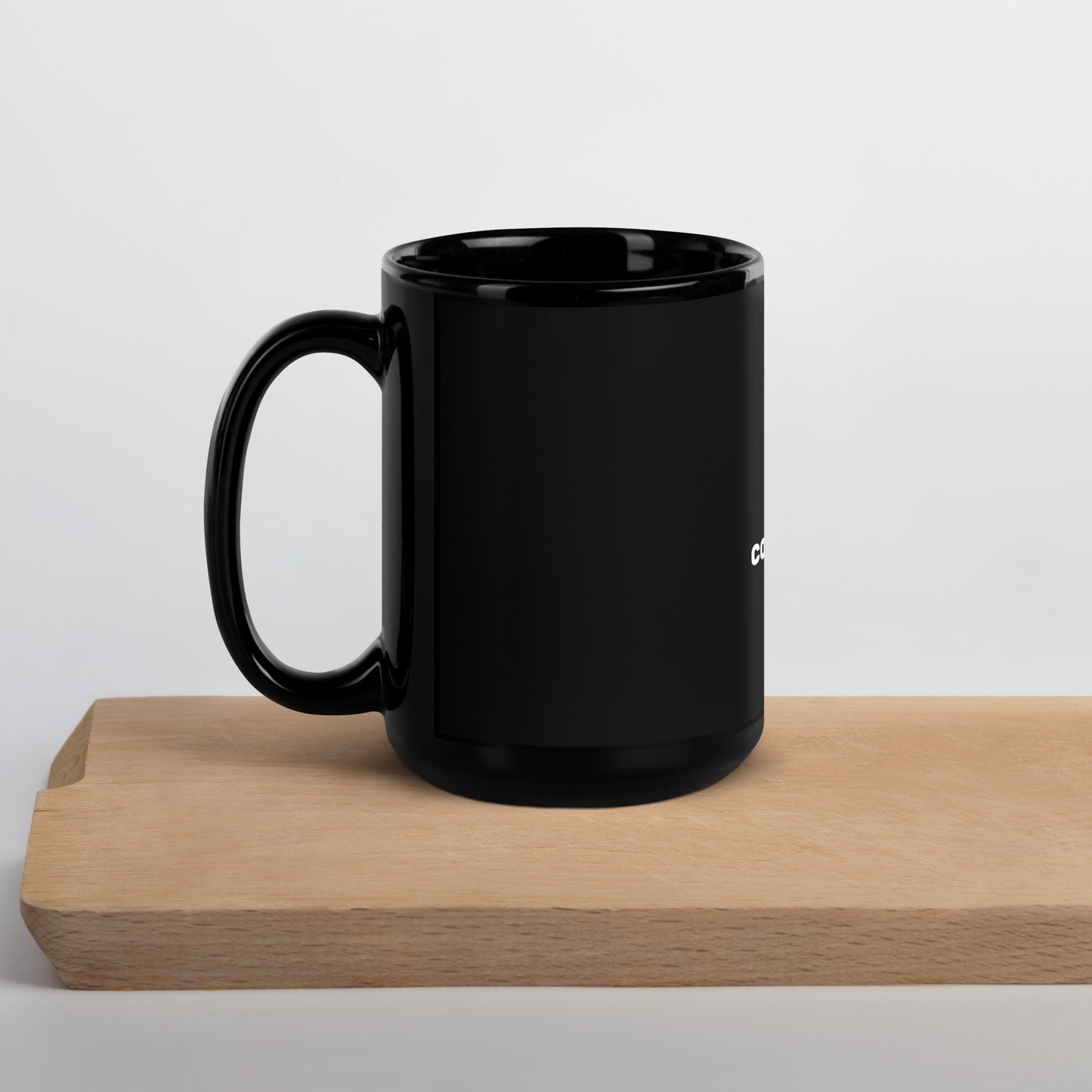 Confidence in One Hand Glossy Black Mug