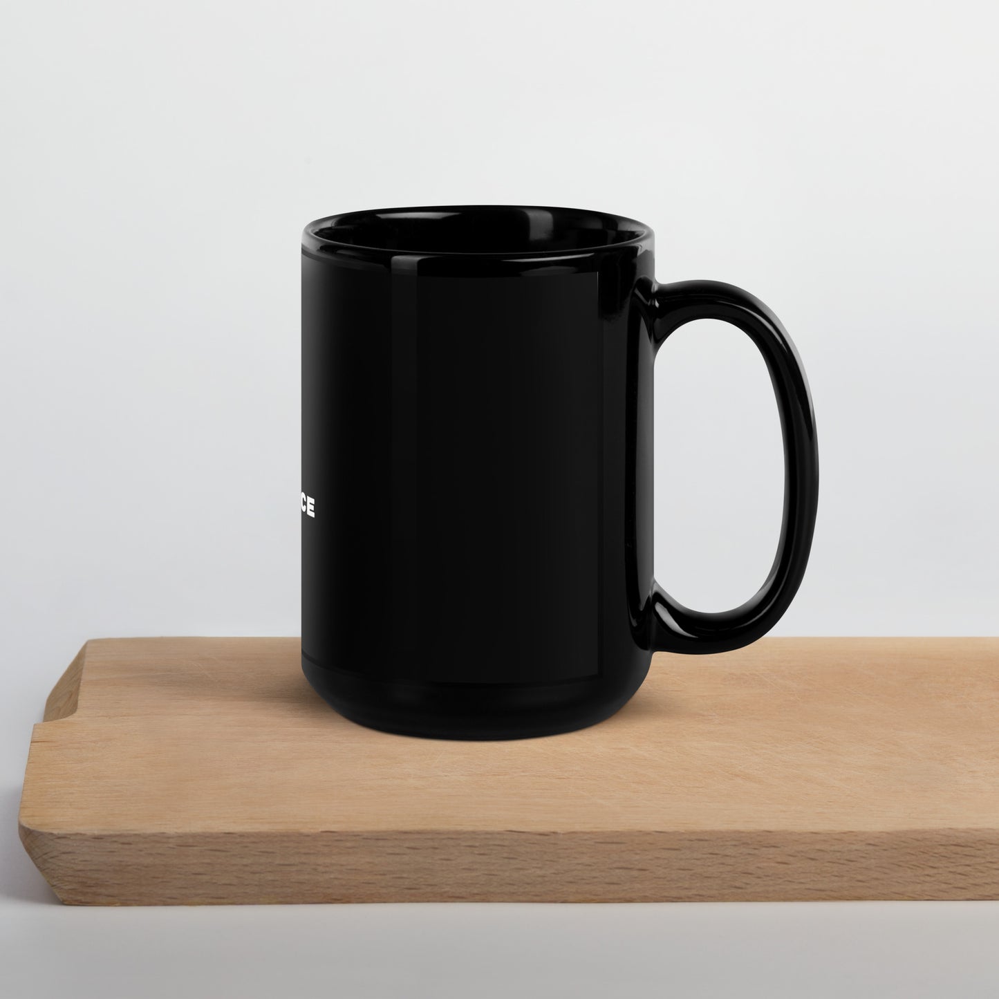 Confidence in One Hand Glossy Black Mug